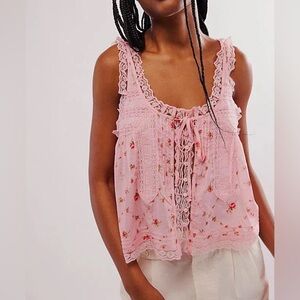 Free People Forevermore Blouse (Pink)